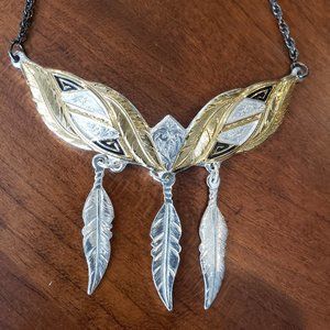 Montana Silversmiths Necklace NEVER WORN western feathers GORGEOUS!!!